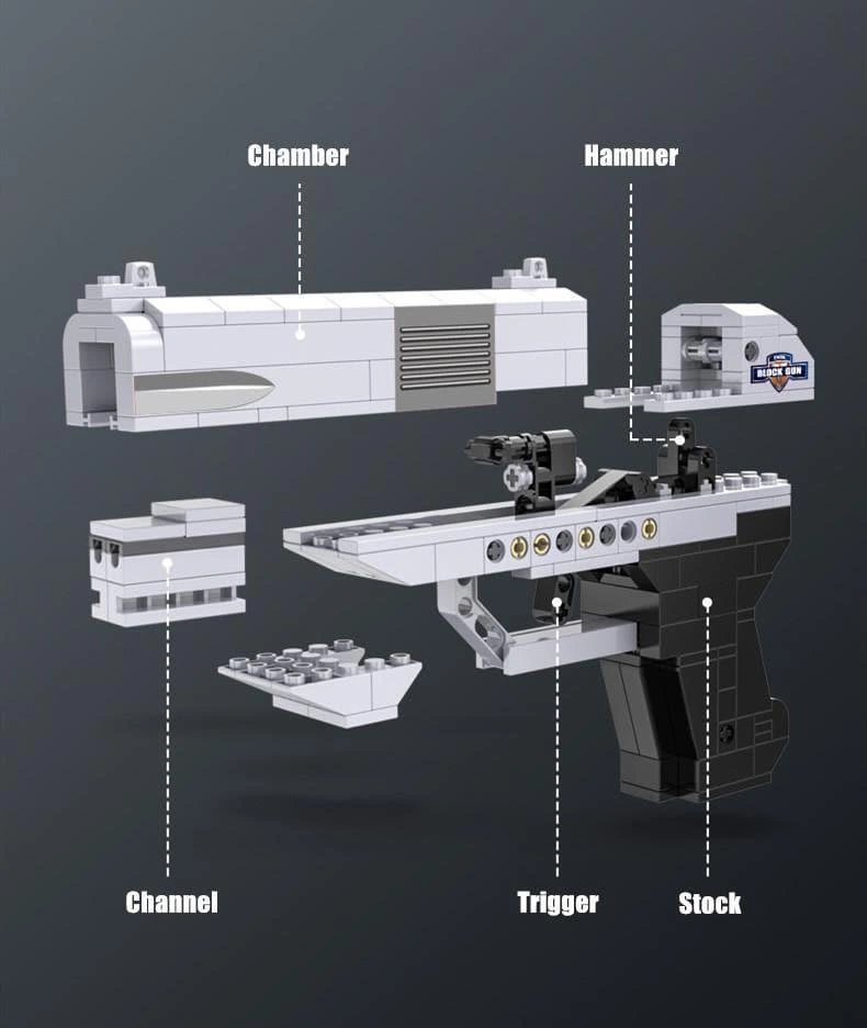 Build Your Own Double Barrel Pistol Block Set – Ultimate Gun Model!